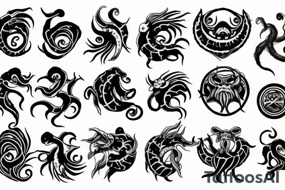 the kraken tattoo idea