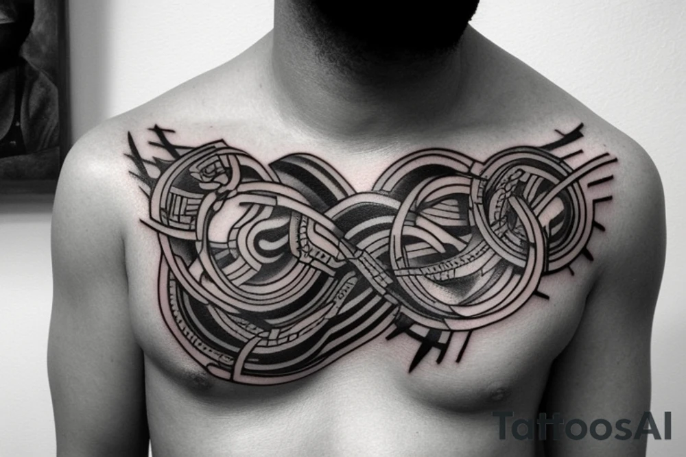 tattoo on black mans neck, something meaning and symbolic tattoo idea