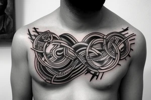 tattoo on black mans neck, something meaning and symbolic tattoo idea