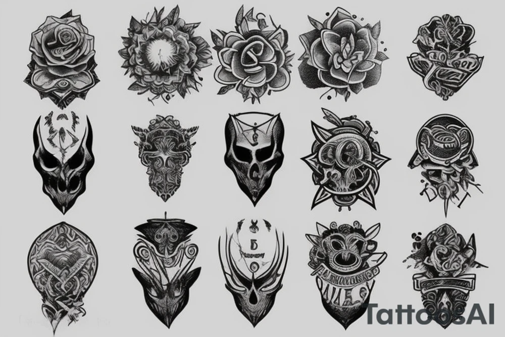 neck tattoo, something meaning and symbolic tattoo idea