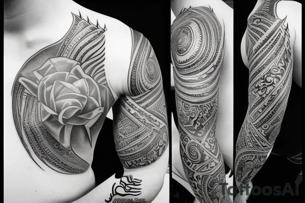 neck tattoo, something meaning and symbolic tattoo idea
