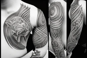 neck tattoo, something meaning and symbolic tattoo idea