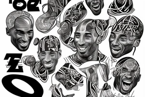 Kobe Bryant black mamba tattoo idea