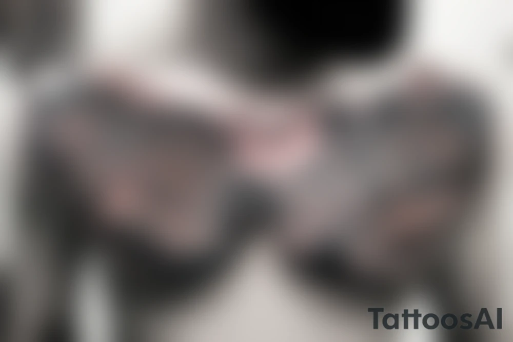 Chest tattoo - wings, Greek mythology, Atlas, ares tattoo idea