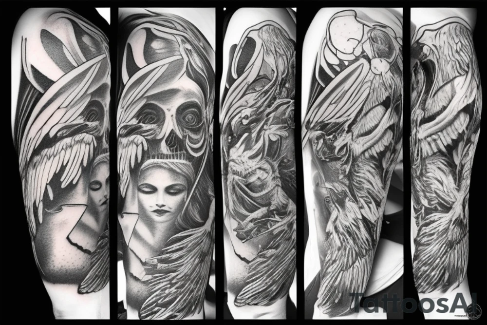Lucifer the fallen angel tattoo idea