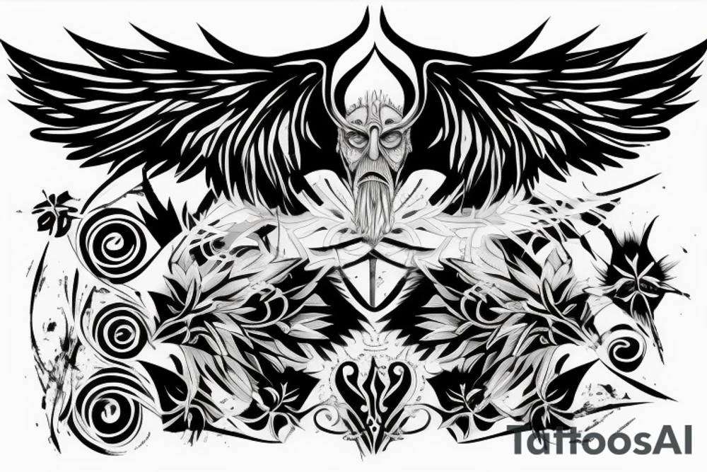 Lucifer the fallen angel tattoo idea