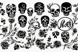 Death saying sorry tattoo idea