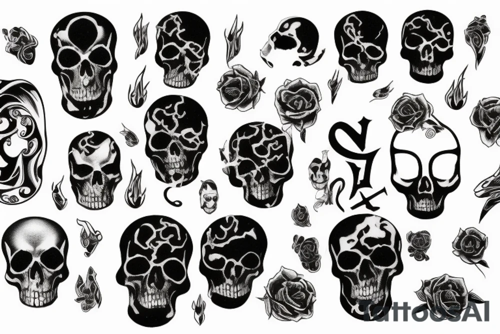 Death saying sorry tattoo idea