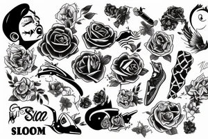 Someone sleeping while having nightmares tattoo idea