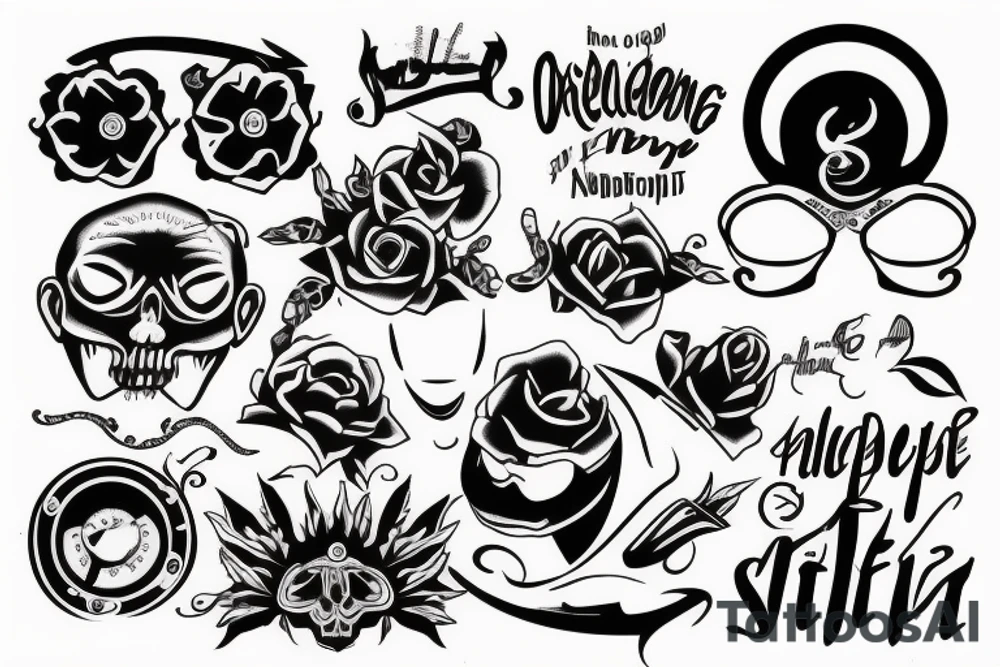 Someone sleeping while having nightmares tattoo idea