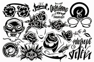 Someone sleeping while having nightmares tattoo idea