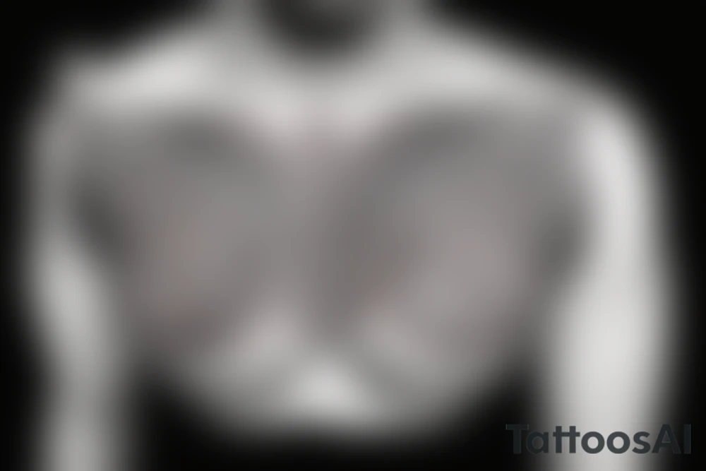 Black tribe tattoo for shoulder and half of chest tattoo idea