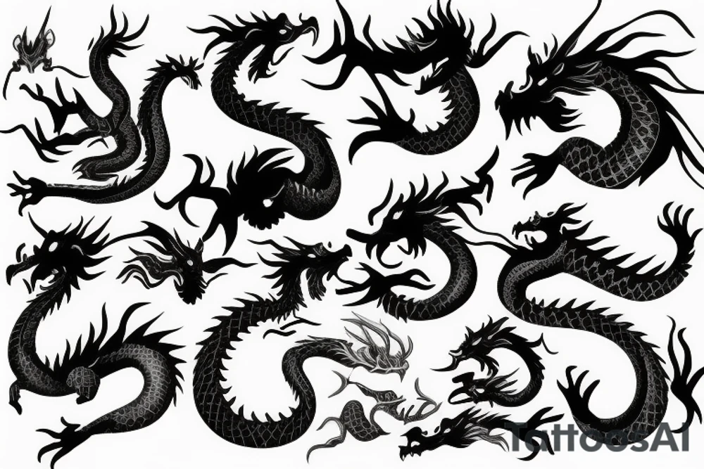china dragon tattoo idea