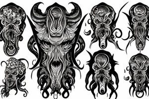 cthulhu lovecraft face tattoo on shoulder tattoo idea