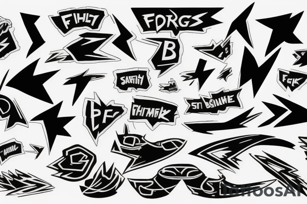 fist breaks the lightning tattoo idea