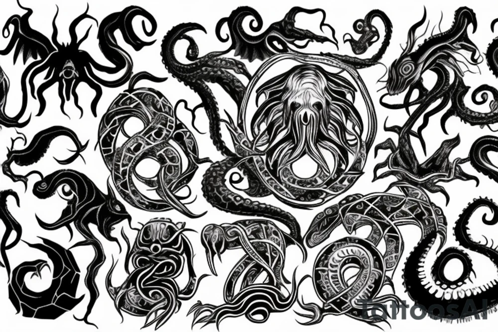 cthulhu lovecraft tattoo idea