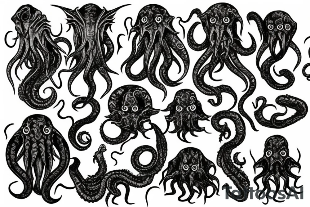 cthulhu lovecraft tattoo idea