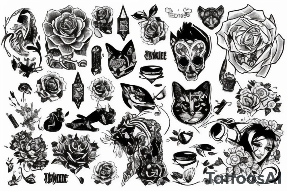 кот эдельвейс tattoo idea