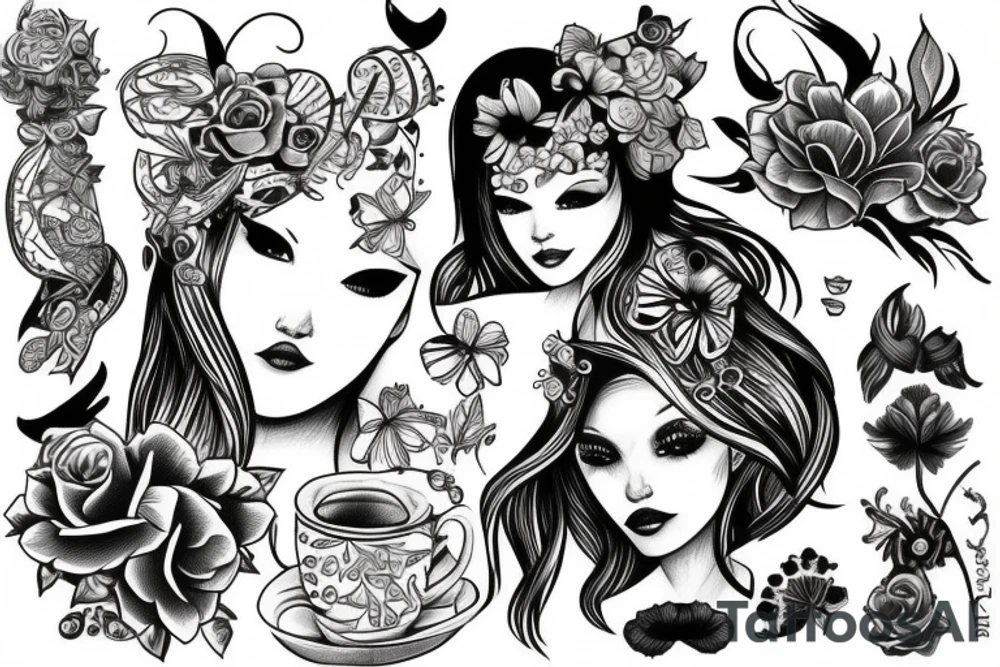 girl tattoo idea