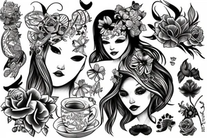 girl tattoo idea
