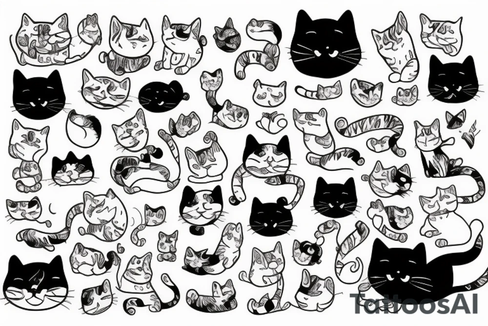 fat cat tattoo idea
