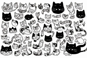 fat cat tattoo idea