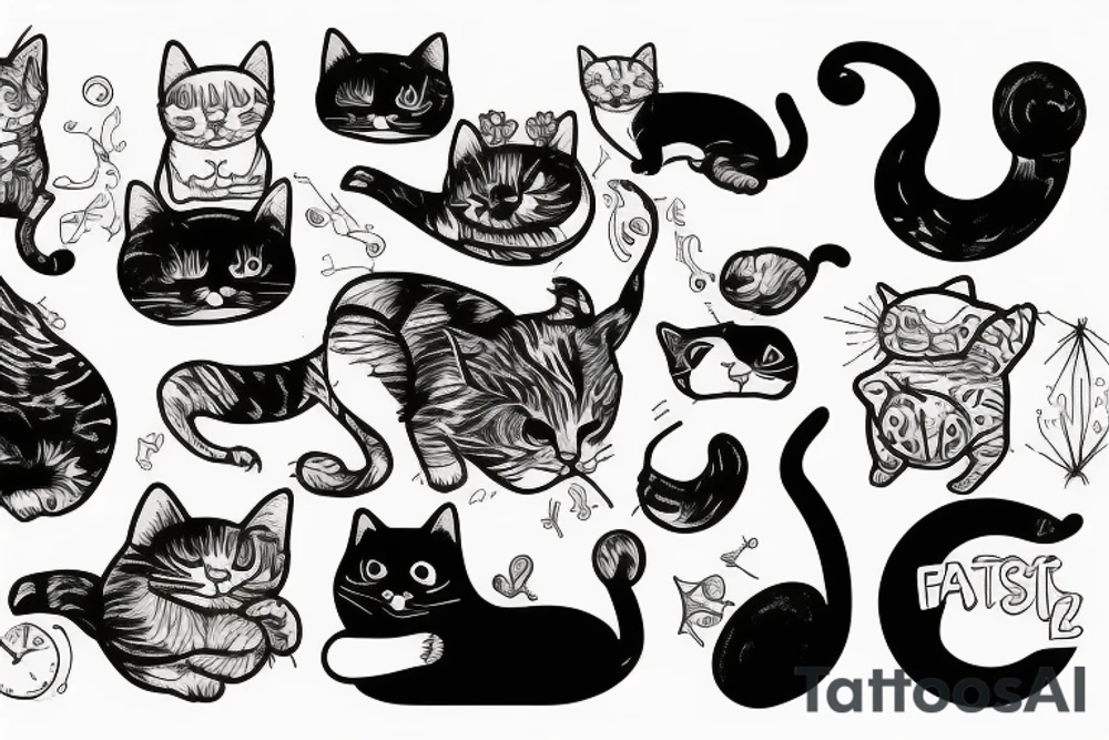 fat cat tattoo idea
