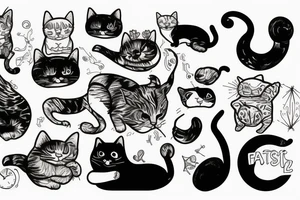 fat cat tattoo idea