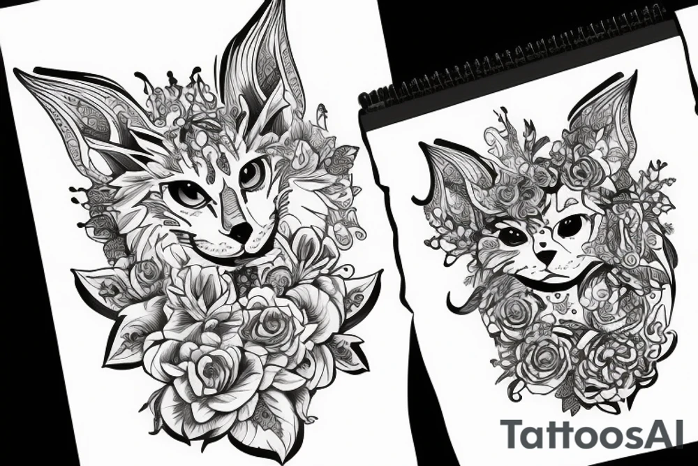 Кот в мешке tattoo idea
