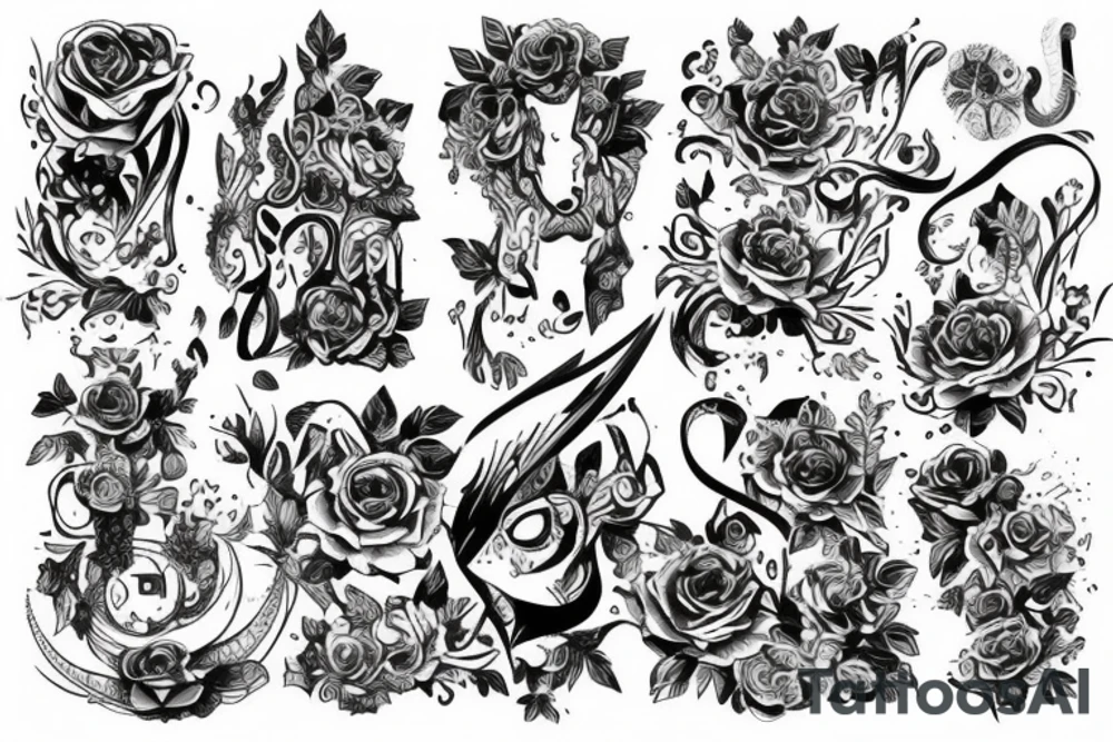 качели эскиз tattoo idea