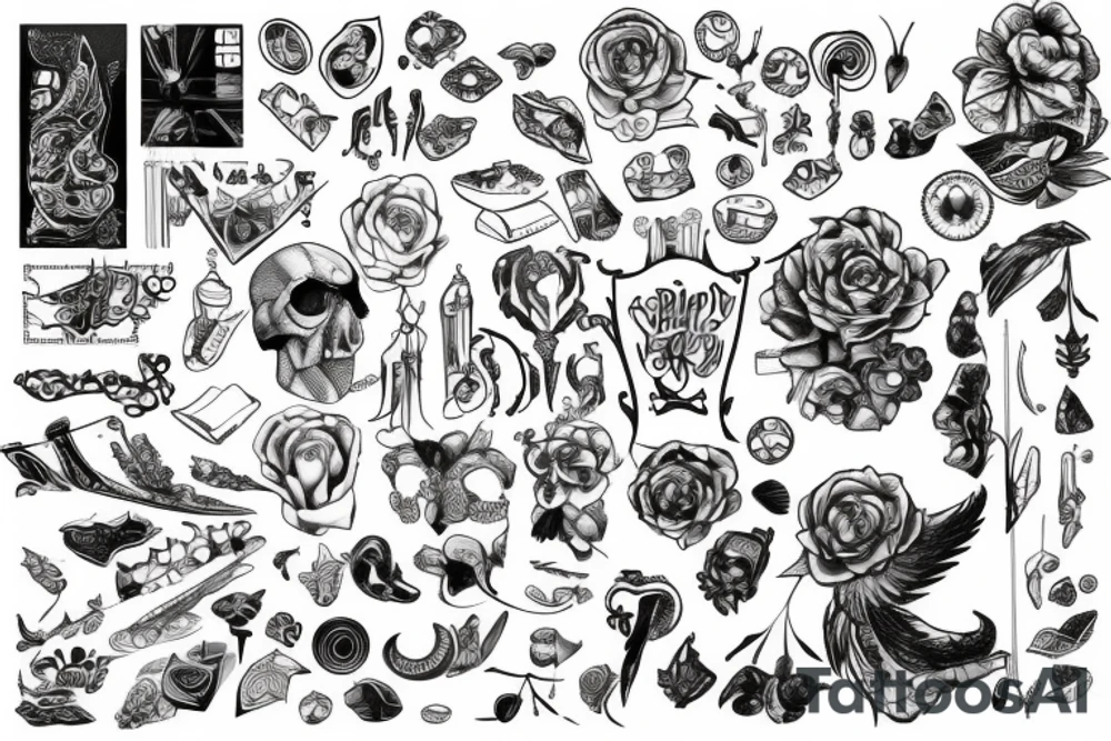 Буревестник и крест tattoo idea
