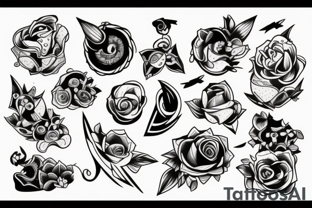 swing sketch tattoo idea