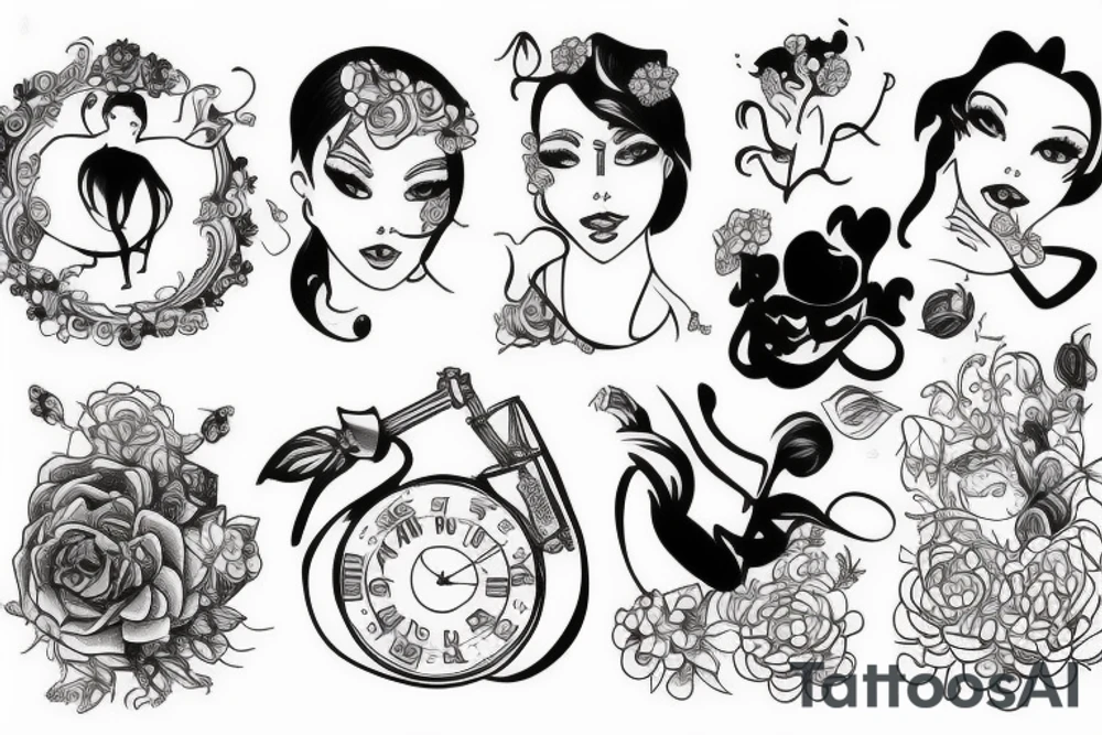 swing sketch tattoo idea