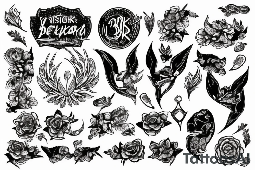 Беркут  и крест tattoo idea