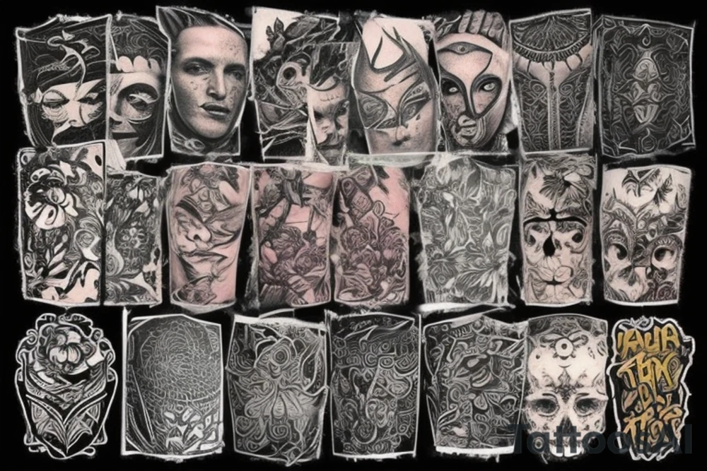 Китайский дракон с языками пламени и игральными костями tattoo idea