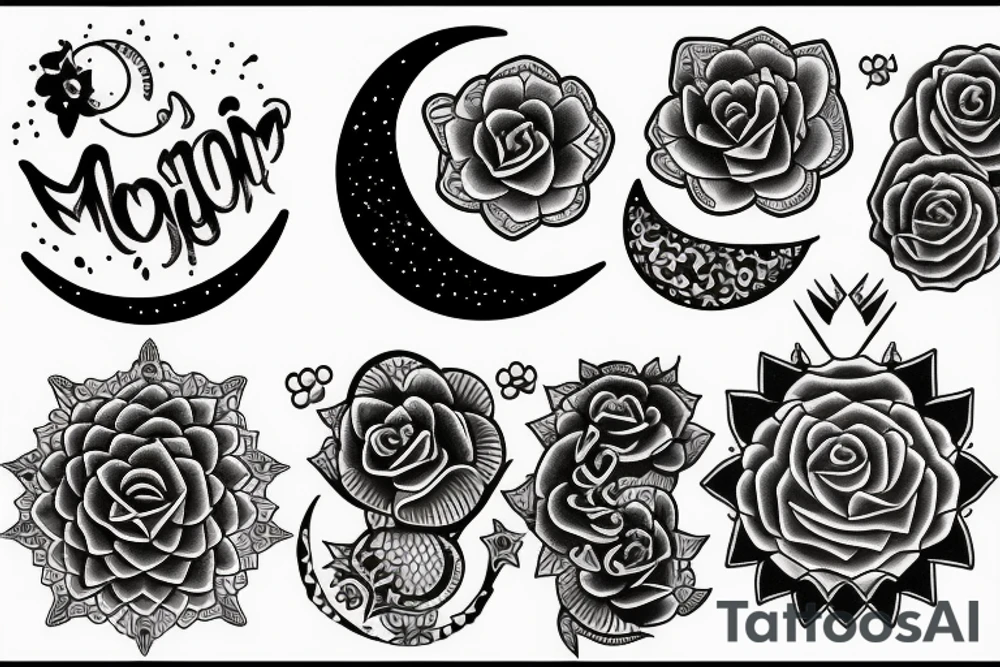 Moon gun tattoo idea