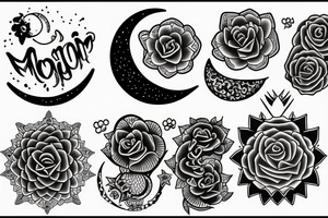 Moon gun tattoo idea