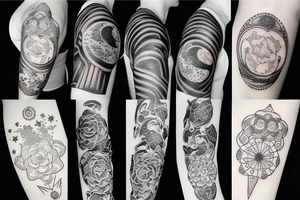 Moon gun tattoo idea
