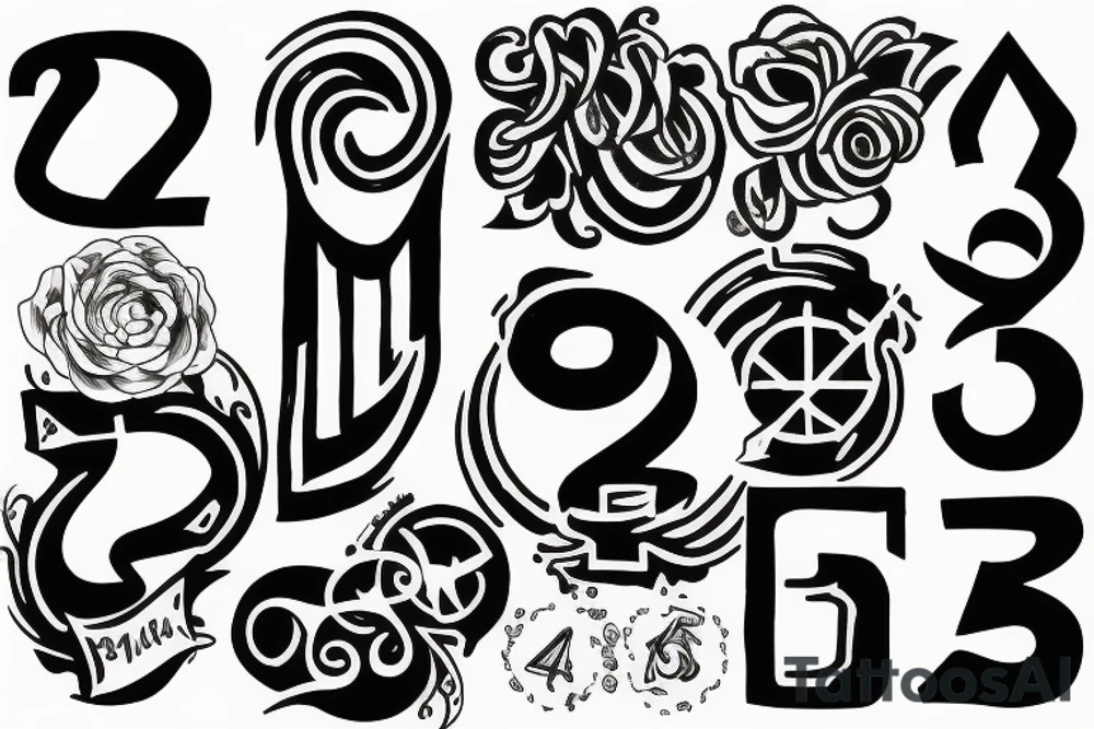 Number 22 logo tattoo idea