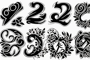 Number 22 logo tattoo idea