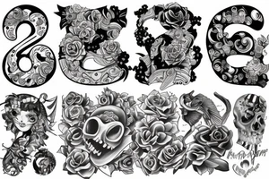 Number 22 tattoo idea