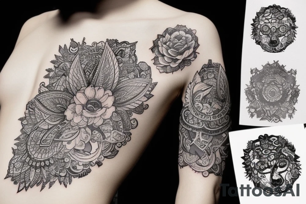 Кот на горке tattoo idea