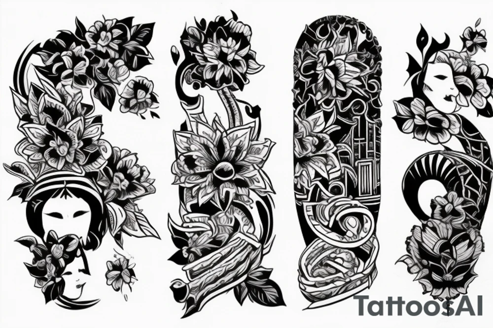 Гном с длинной бородой tattoo idea