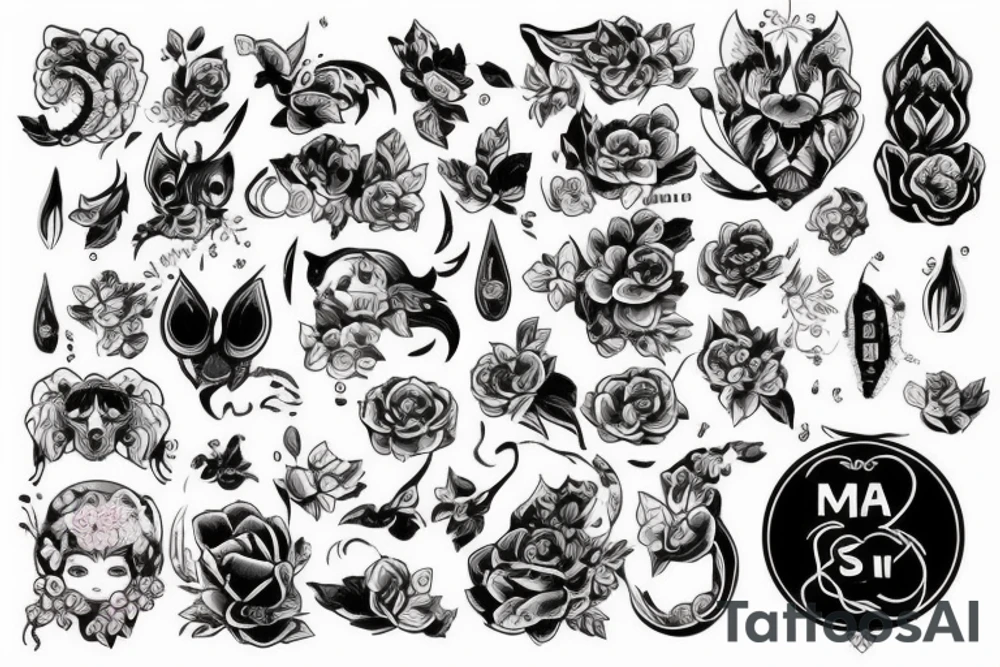 Маска клоуна tattoo idea