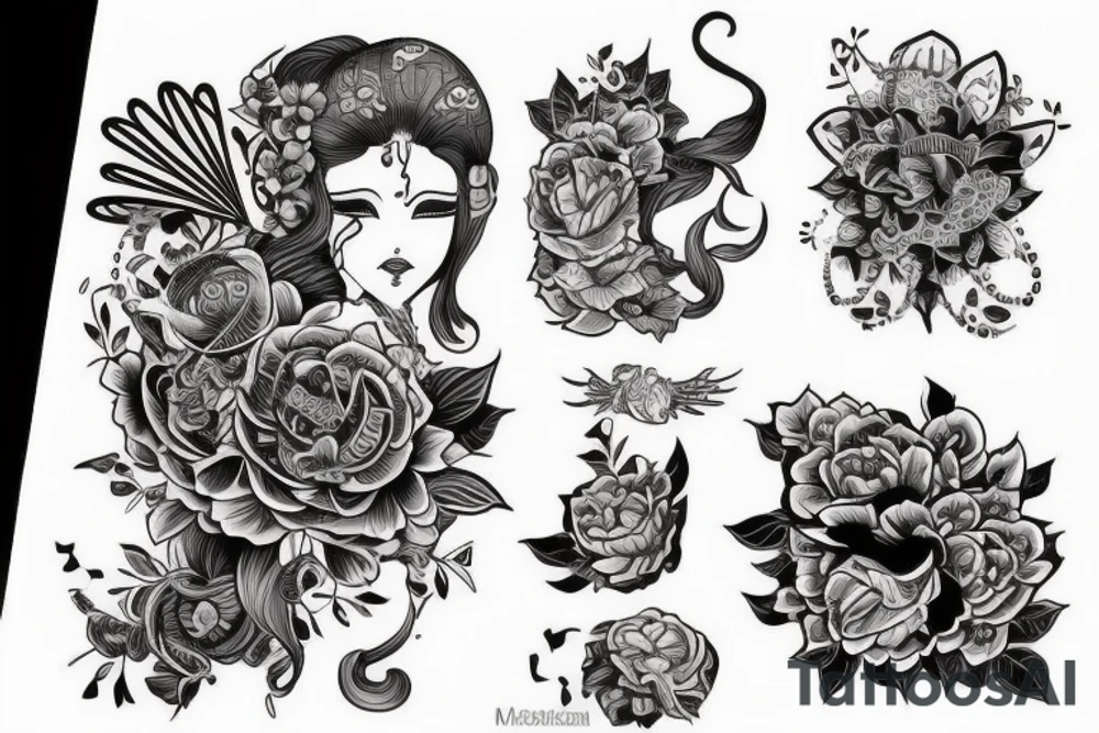 Маска клоуна tattoo idea