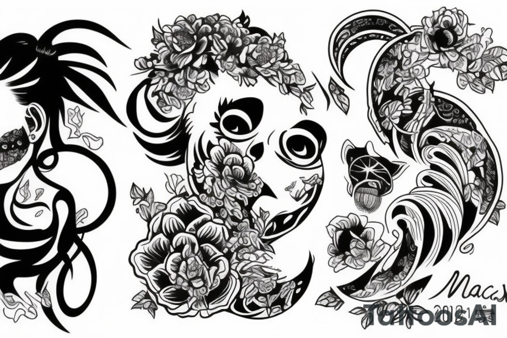 Маска клоуна tattoo idea