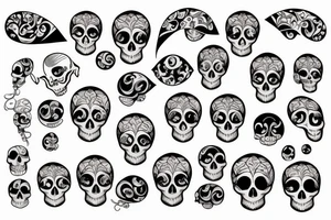 snail with skull tattoo idea