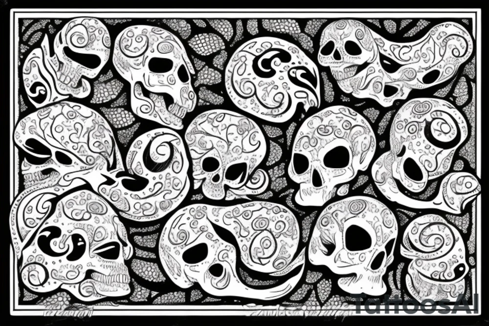 snail with skull tattoo idea