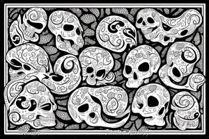 snail with skull tattoo idea