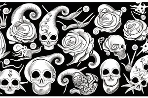 snail with skull tattoo idea